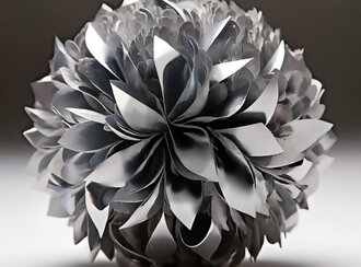 Rendering of a carbon superstructure designed into a flower.