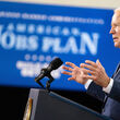 President Joe Biden delivers a speech laying out his American Jobs Plan.