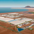 Artist rendering of future geothermal power-lithium plant near the Salton Sea.
