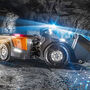 An automated battery electric loader being tested in an underground mine.
