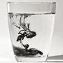 Black graphene ink in glass of water Zen virucidal formula