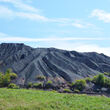 A huge hill made up of coal refuse near Indiana, Pennsylvania.