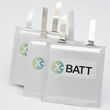 X-BATT battery pouches made from upcycling old graphite anode material.