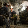 Workers in an underground nickel mine in Ontario, Canada.