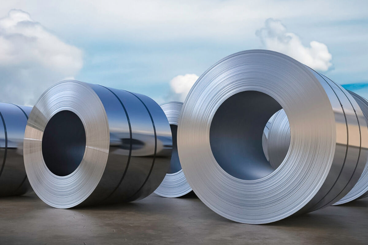 Enormous rolls of stainless steel produced by ArcelorMittal.