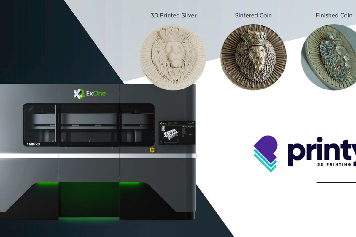 3D%20metal%20printing%20ExOne%20additive%20manufacturing%20mint%20coinage%20silver%20Slovakia