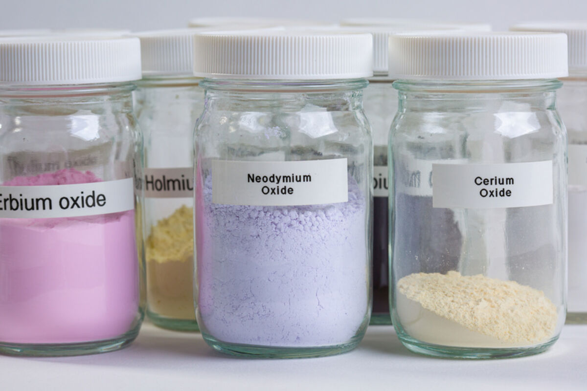 Erbium neodymium cerium rare earth element oxides metals powders