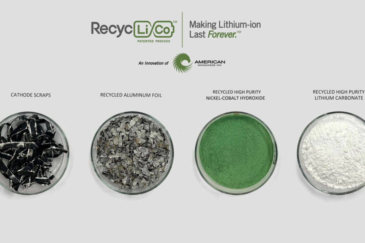 RecycLiCo%20American%20Manganese%20Kemetco%20Research%20rare%20earth%20battery%20recycling%20plant