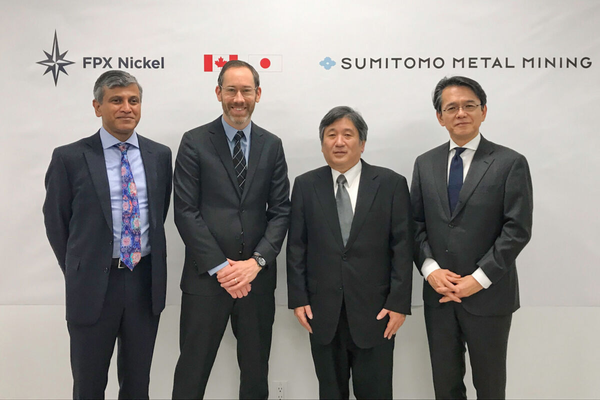 Four executives and dignitaries from Japan and British Columbia, Canada.