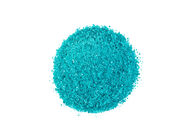 A circular pile of blue nickel sulfate retrieved from the seafloor.
