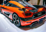 Koenigsegg Agera supercar body made of lightweight strong carbon fiber