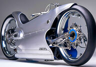 Fuller Moto 3d printing electric futuristic 2029 Majestic motorcycle concept