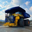 A hydrogen fuel cell-powered haul truck at Mogalakwena mine.