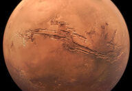 A high resolution picture of Mars, the Red Planet.