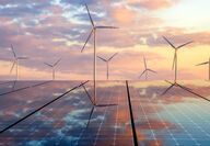 Solar energy wind electricity sunset World Bank Climate Smart Mining
