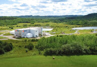 Aerial view of Electra’s hydrometallurgical cobalt refinery in Quebec, Canada.
