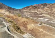 The near desert of the Los Azules Mine project in San Juan, Argentina.