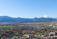 City of Oi in Fukui, Japan, with majestic Mt. Fuji in the background.
