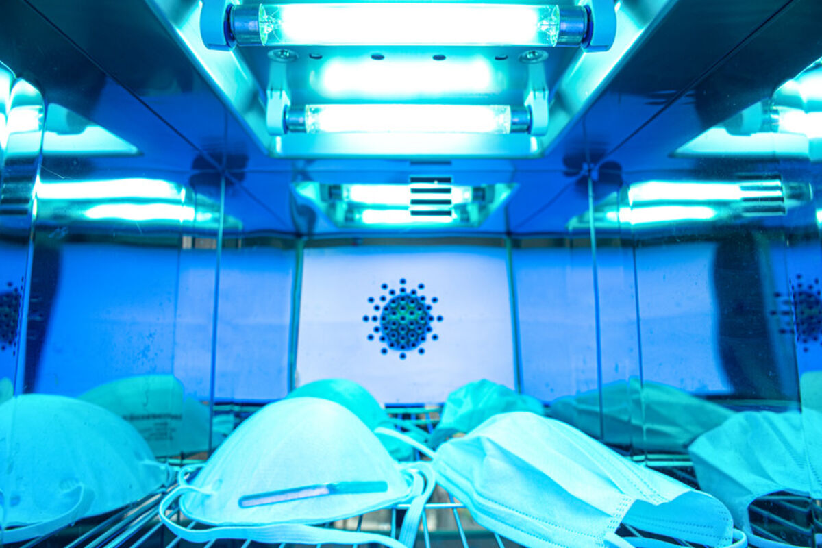 Ultraviolet UV light sterilization surgical N95 masks covid 19 virus coronavirus