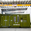 The XSPEE3D mobile metal 3D printer is built into a typical shipping container.