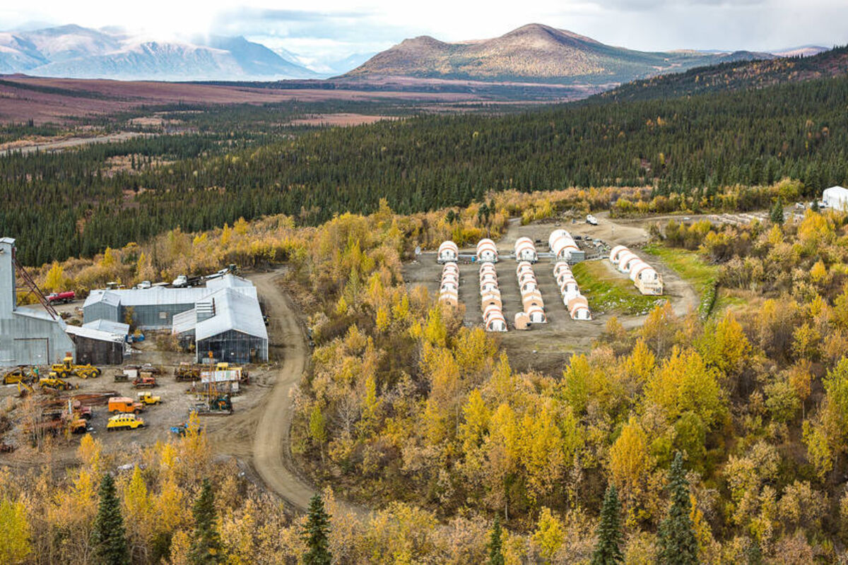 Aerial view of Bornite exploration camp in Alaska’s Ambler Mining District.