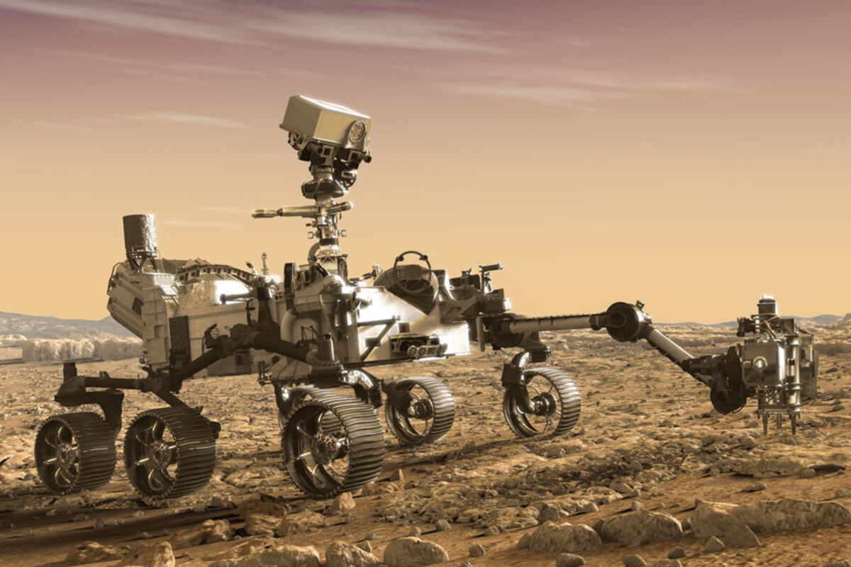Mars Perseverance NASA space mining geology robotics rover rock samples Caltech