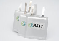 X-BATT battery pouches made from upcycling old graphite anode material.
