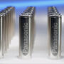 Rows of unblemished Panasonic double AA batteries.