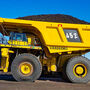 A mining haul truck used to carry thousands of tons a day.